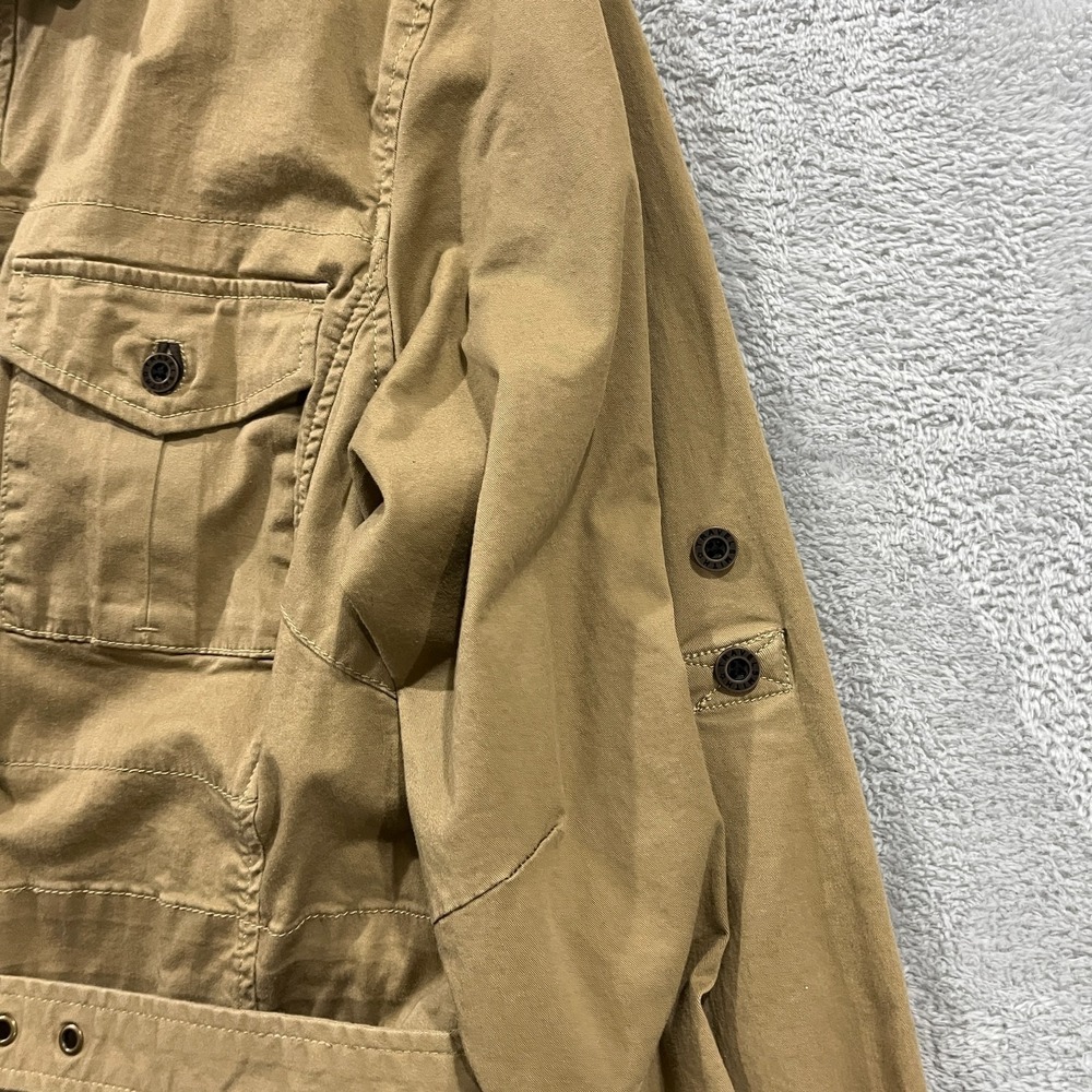 Travelsmith Khaki Utility Safari Jacket Women's Large Long Sleeve Coat‎ Outdoor - Picture 4 of 9
